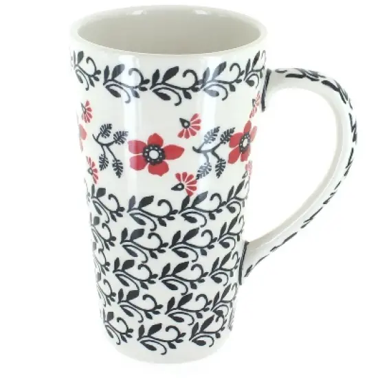 Blue Rose Polish Pottery K083 Manufaktura Large Coffee Mug image {21}