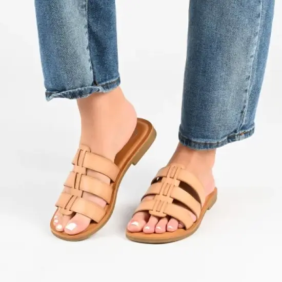 Journee Collection Womens Serrie Tru Comfort Foam Slip On Slide Flat Sandal image {8}