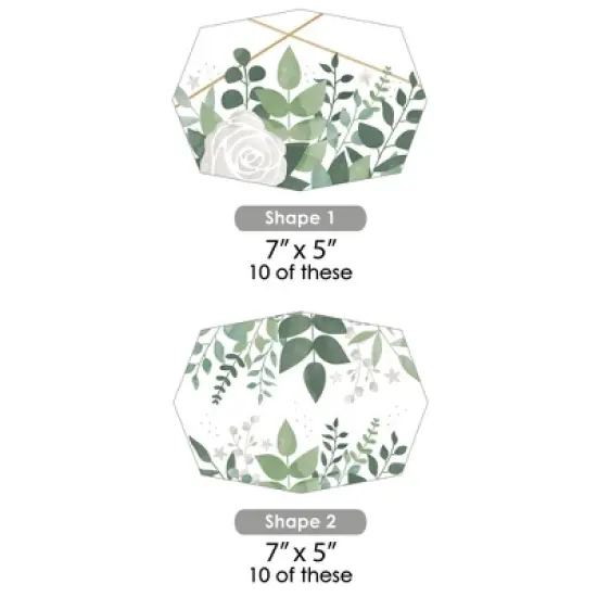 Big Dot of Happiness Boho Botanical - Decorations DIY Greenery Party Essentials - Set of 20 image {4}