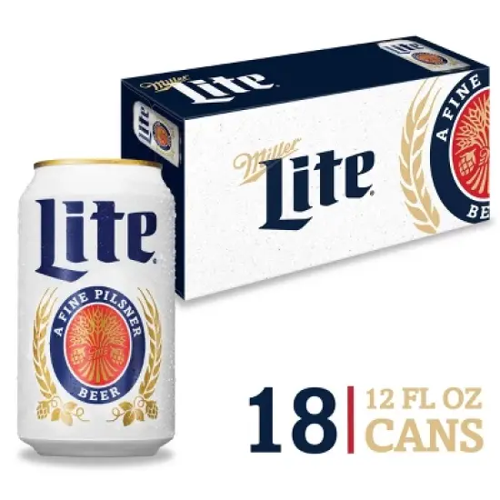 Miller Lite Beer - 18pk/12 fl oz Cans image {9}