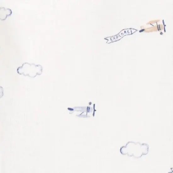 Carter's Just One You&reg; Baby Boys' 2pk Airplanes Sleep N' Play - Navy Blue image {2}