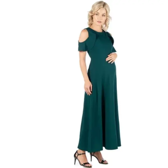 Ruffle A Line Maxi Masternity Dress image {1}