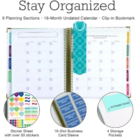 Global Printed Products Planner - Geometric Cover (Gold) image {2}