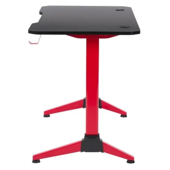 Conqueror Gaming Desk Black and Red - CorLiving image {5}
