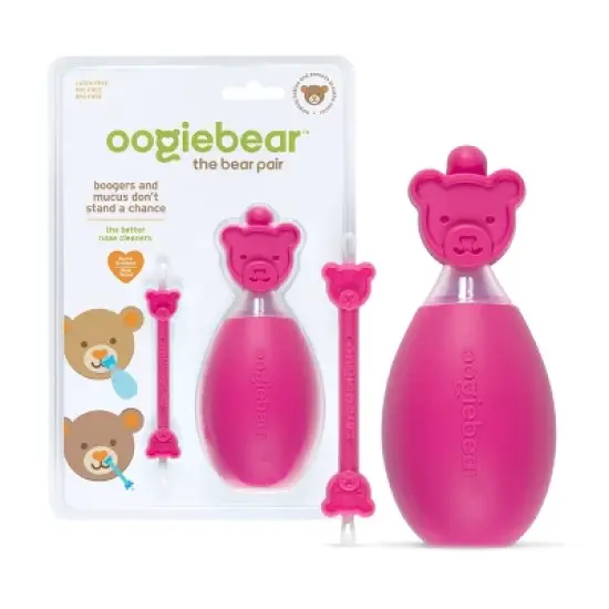 oogiebear The Bear Pair 2-in-1 Bulb Aspirator and Booger Picker Combo - 2pc image {6}