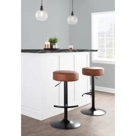 Set of 2 Dot Adjustable Barstools - LumiSource image {9}