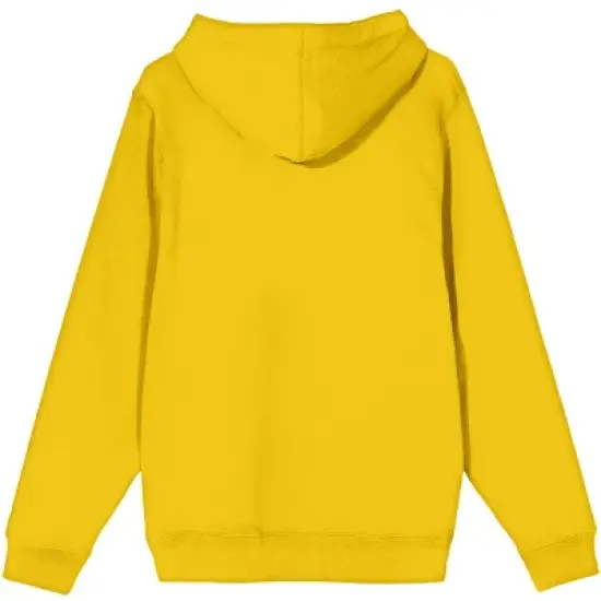 WB 100 Art Of The 100th Wally World Reindeer Mascot Long Sleeve Gold Adult Hooded Sweatshirt image {2}