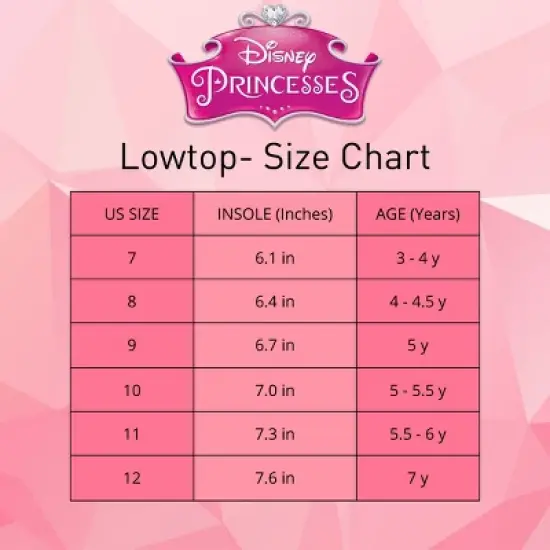 Disney Princess Girls No Lace Shoes - Kids Disney Character Loafer Low top SlipOn Casual Tennis Canvas Sneakers (size 5-12 toddler - little kid) image {5}