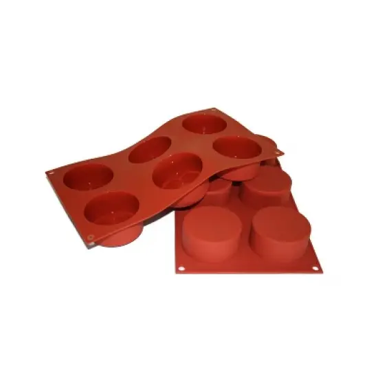 Silikomart Silicone Mold Muffin 2-3/4" Diameter x 1-3/8" High, 6 Cavities image {3}