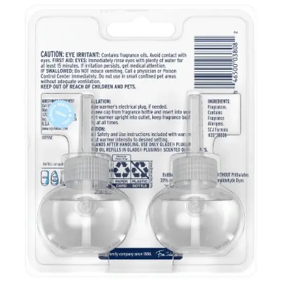Glade PlugIns Scented Oil Air Freshener Refills - Sky & Sea Salt - 1.34 fl oz/2pk image {2}