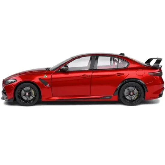 2021 Alfa Romeo Giulia GTA M Rosso Tristrato Red Metallic with Carbon Top 1/18 Diecast Model Car by Solido image {2}