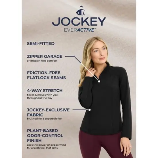 Jockey Women's EVERACTIVE Scuba 1/4 Zip image {2}