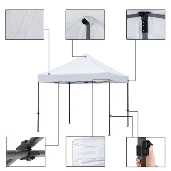 Yaheetech Pop-up Waterproof Canopy 10'x10' image {6}