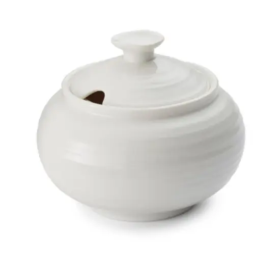 Portmeirion Sophie Conran 11 Ounce Covered Sugar, Sugar Jar for Coffee Bar, Home, and Kitchen Countertop, Made from Fine Porcelain image {6}