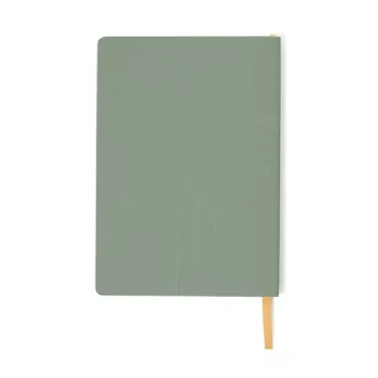 Altitude 160pg Ruled Journal 5.875"x8.25" Vegan Leather Dark Sage Debossed Arch image {8}