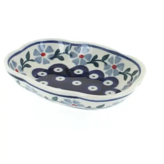 Blue Rose Polish Pottery S126 Manufaktura Soap Dish image {3}