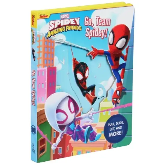Spidey and His Amazing Friends: Go Team Spidey! Board Book with Flaps and Sliding Pieces (Board Book) image {1}