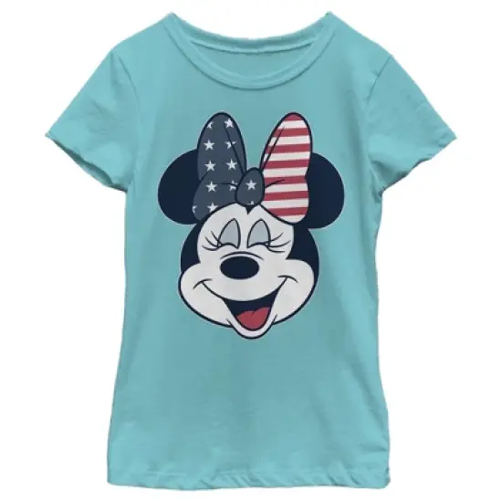 Girl's Disney Minnie Mouse American Bow T-Shirt image {5}