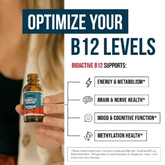 Triquetra BioActive B12 Liquid: Vitamin B12 Plus L-Methylfolate image {4}