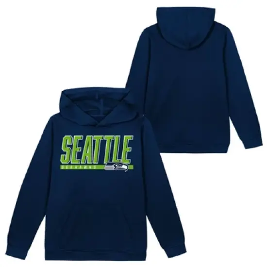 NFL Seattle Seahawks Boys' Performance Hooded Sweatshirt image {3}