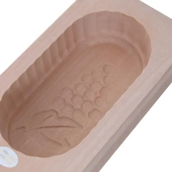 Lehman's Hand Carved Wooden Rectangular Butter Molds Assorted Patterns Small 4 Oz image {1}