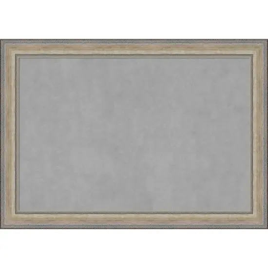 41"x29" Framed Magnetic Board Fleur Champagne Silver - Amanti Art: Real Wood, Wall-Mounted, Metal Presentation Board image {9}