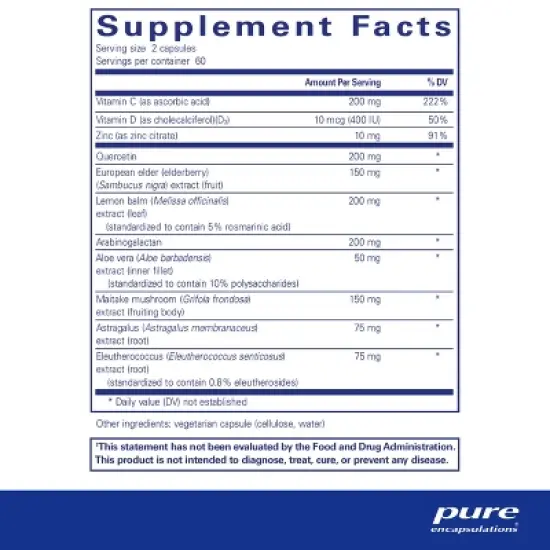 Pure Encapsulations Daily Immune - Comprehensive Immune Formula with Vitamin, Mineral, and Herbal Support image {1}