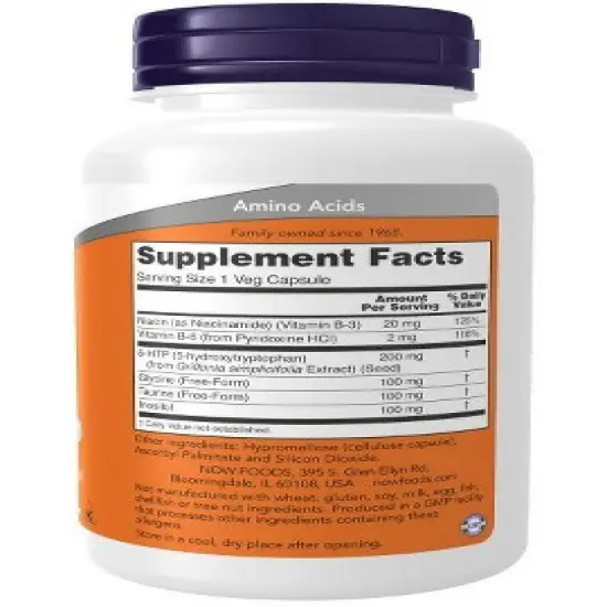 5-HTP 200 mg by Now Foods  -  120 VegCap image {1}