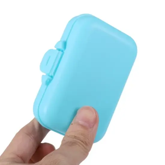 Unique Bargains 6 Grids Single Layer Fixed Type Pill Case 1 Pc image {4}