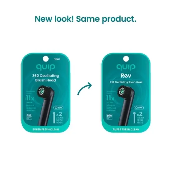 quip Rev Oscillating Brush Head Refill - 2pk image {11}