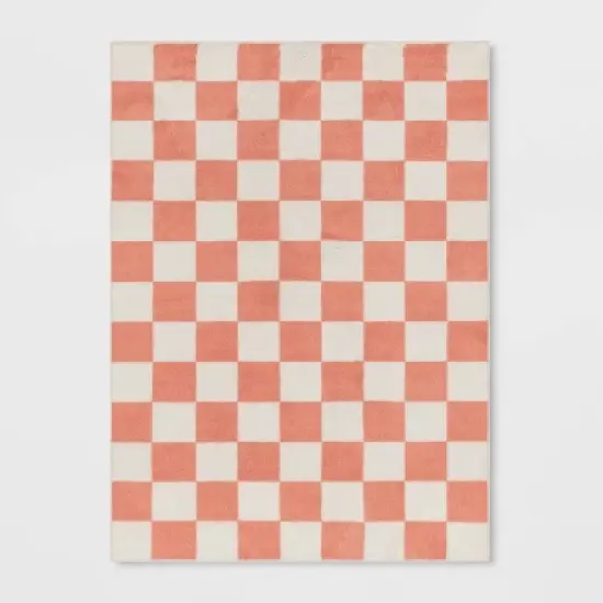 Checker Kids' Rug Pink - Pillowfort&trade; image {5}