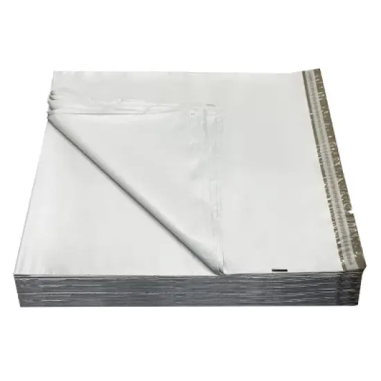 UOFFICE 500 Poly Mailer Bags 19" x 24" - #7 White Self-Sealing Envelopes image {1}