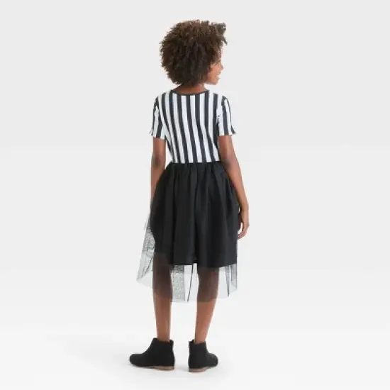 Girls' Beetlejuice Tutu Dress - Black image {1}
