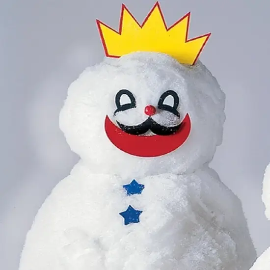 HearthSong - Decorate-a-Great Snowman Kit, Includes 40 Different Painted Wood Features with Storage Bag image {8}