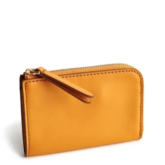 Vera Bradley Women's Outlet Leather Zip Card Pouch image {5}