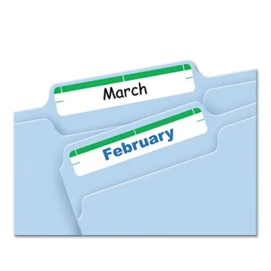 Avery Printable 4" x 6" - Permanent File Folder Labels, 0.69 x 3.44, White, 7/Sheet, 36 Sheets/Pack, (5203) image {1}