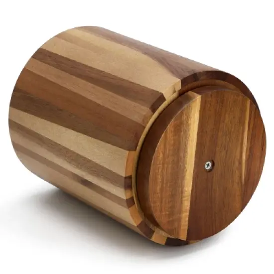 MegaChef Acacia Wood 360 Rotating Utensil Holder image {3}