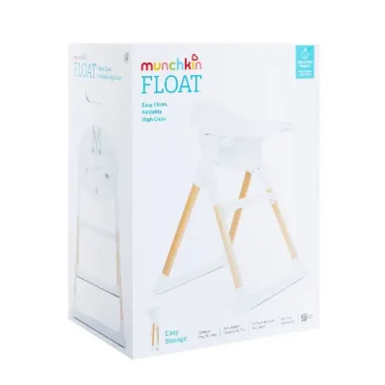 Munchkin Float Easy Clean Foldable High Chair - Compact Modern Design image {5}