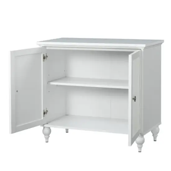 Newcomb 2-Door Cabinet White - Sango image {1}