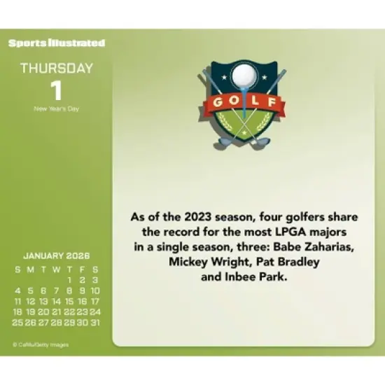 Trends International 2026 Sports Illustrated Sports Dayata Time 6.12"x5.37" Box Calendar image {5}