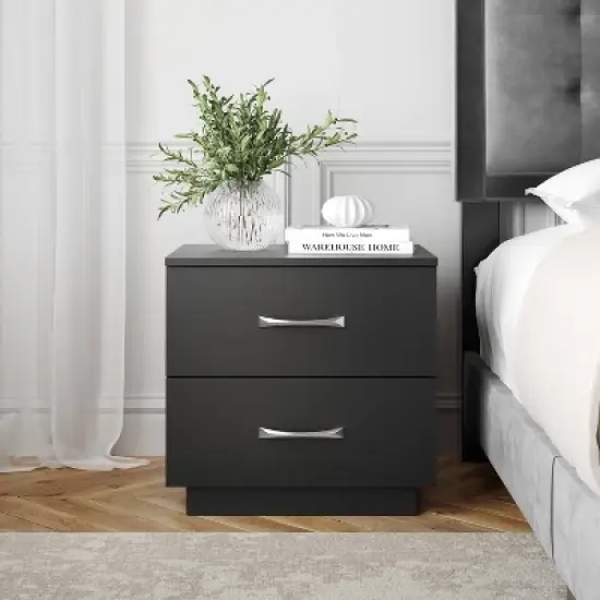 Hamilton Modern 2 Drawer Pedestal Base Nightstand - Boyd Sleep Eco Dream image {4}