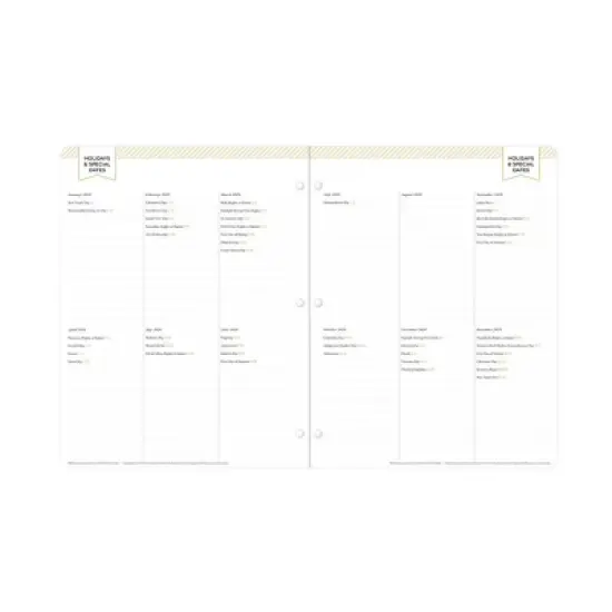 Blue Sky Day Designer Monthly Deluxe Planning Calendar 8.5"x11" Marjorie Floral Clear image {8}