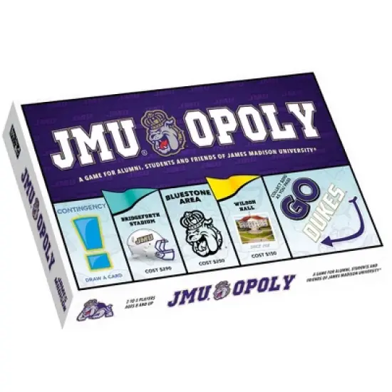 Late For The Sky JMU Opoly James Madison Themed Board Game Ages 8+ image {3}