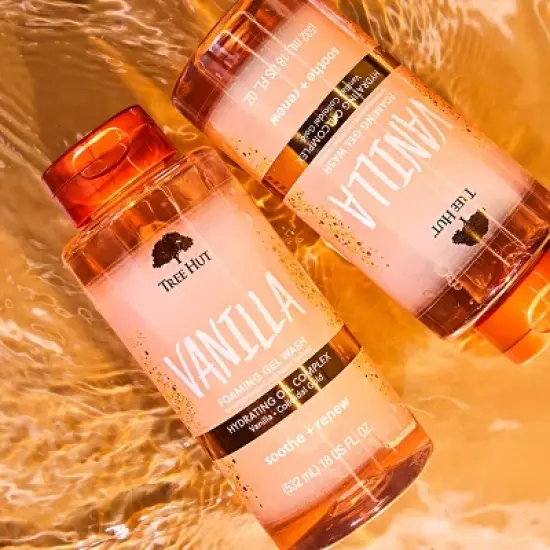 Tree Hut Vanilla Foaming Gel Body Wash - 18 fl oz image {7}