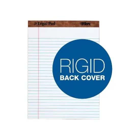 TOPS "The Legal Pad" Ruled Perforated Pads 8 1/2 x 11 3/4 White 50 Sheets Dozen 7533 image {2}