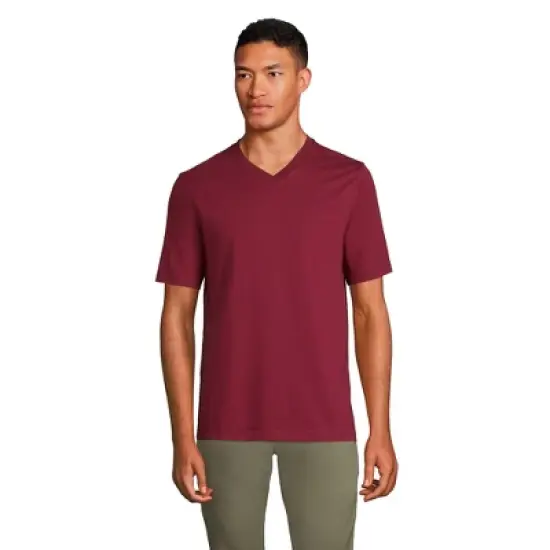 Lands' End Men's Super-T Short Sleeve V-Neck T-Shirt image {9}