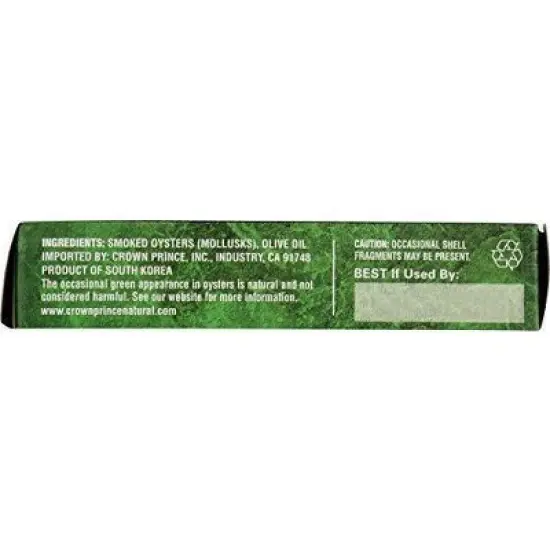 Crown Prince Natural Smoked Oysters in Olive Oil - Case of 18/3 oz image {4}
