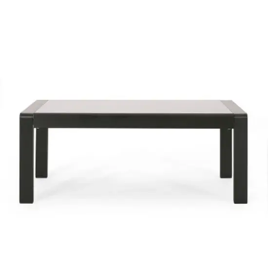 Christopher Knight Home Bennett Outdoor Aluminum and Tempered Glass Coffee Table image {3}