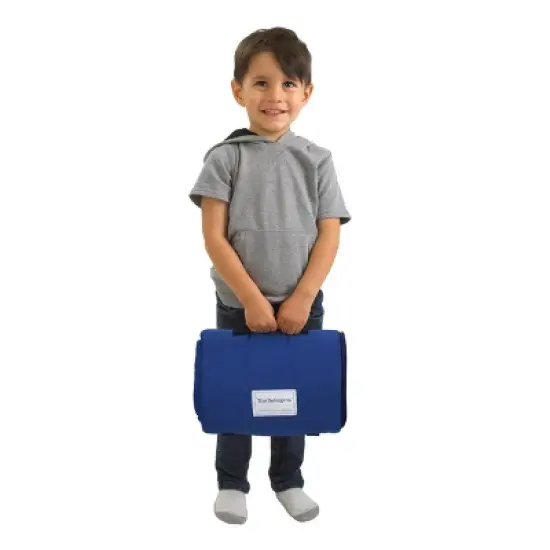 Marvel Spiderman Wall Crawler Red, White, and Blue Spider Webs Preschool Toddler Nap Mat image {3}