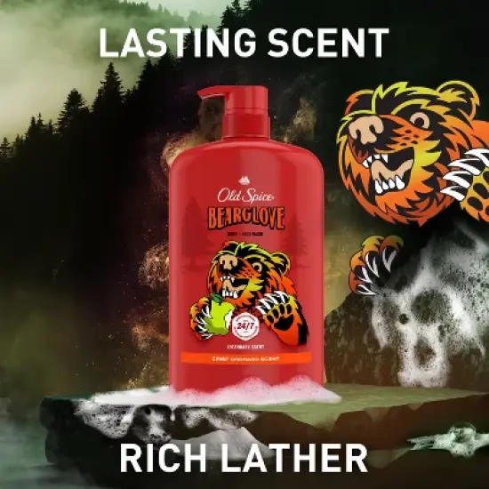 Old Spice Wild Collection Bearglove Body Wash Pump - 33.4 fl oz image {5}